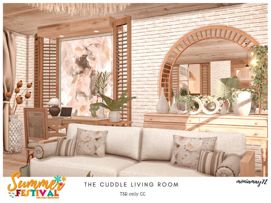 Галерея мода Гостиная The Cuddle Living Room CC (лот) #3